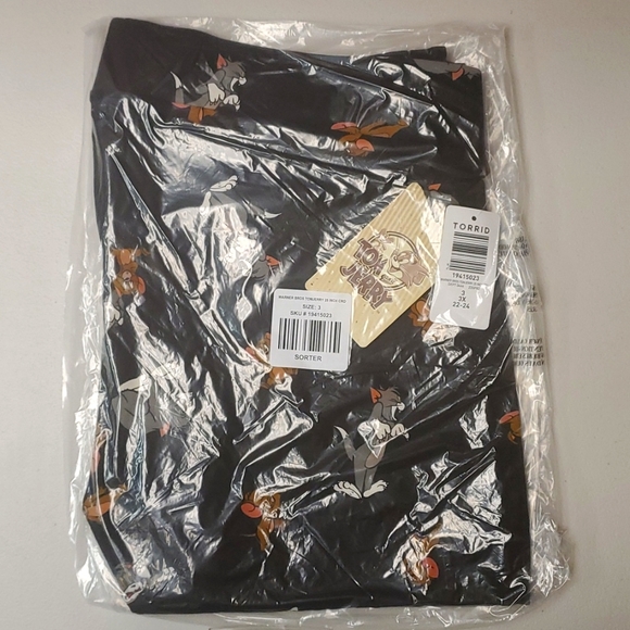 ❤️NWT VINTAGE TORRID LEGGING - TOM & JERRY - CROP LENGTH - PLUS SIZE - Picture 11 of 16